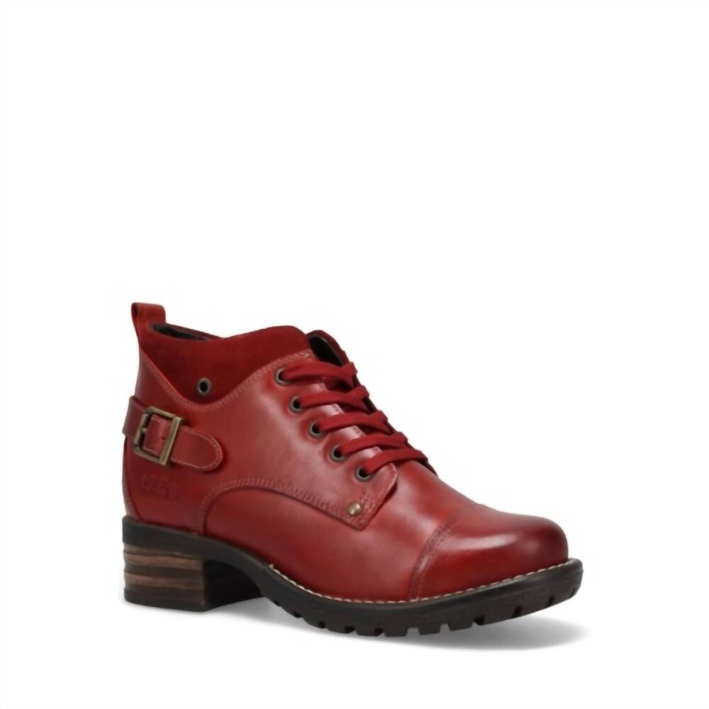 NEW TAOS women's mini crave boots in red